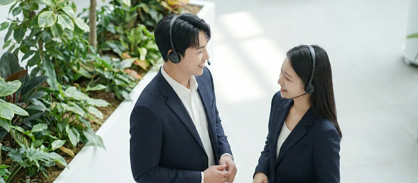 차이 추리기 상담을 진행하는 장면을 담은 참고 사진
